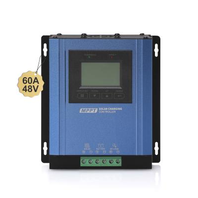 China 60a 12v 24v 36v 48v 150v PV Solar Auto LCD Display Controllers SENHU Mppt Charge Controller Lithium Battery Lead Acid Regulators for sale