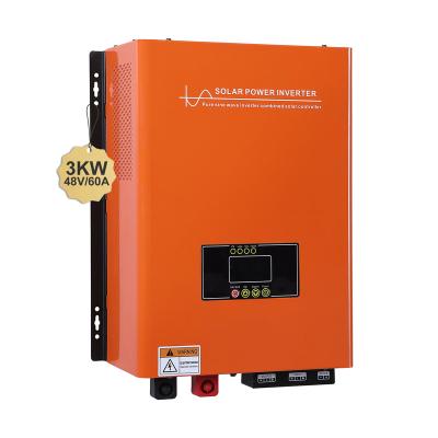 China Solar Power System Home 1000w 2000w 3000w 5000W 6000w LCD Display Pure Sine Wave Inverter Off Grid Solar Inverter With Charger for sale