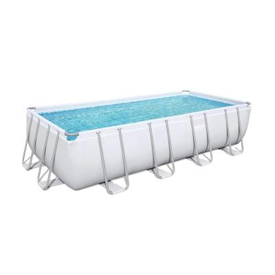 China Bestway Indoor 56466 Rectangular Above Ground Frame Steel Swimming Pool for sale