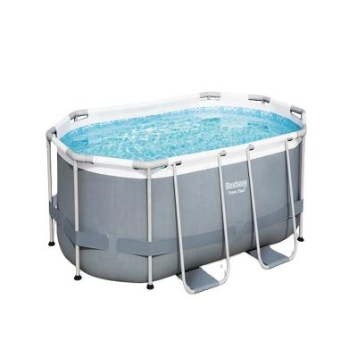 China Bestway 56617 Steel Frame Plastic Swimming Pool Indoor Over Ground Pool Piscina for sale