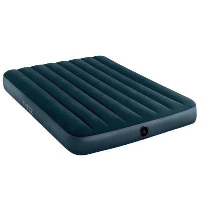 China INTEX 64734 Classic Foldable Air Bed Midnight Green Soft Bottom Double Inflatable Air Mattress for sale