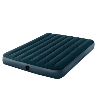 China INTEX 64733 Foldable Soft Flocking Air Mattress Dream Green Inflatable Air Bed for sale