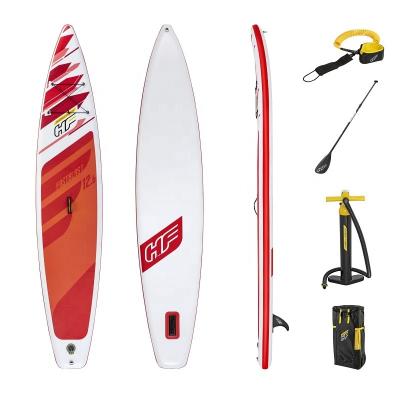 China Bestway 65343 Unisex Hydraulic-Force White Cap Convertible Sip Set Inflatable Paddleboards & Surf Stand-up Red Boards for sale