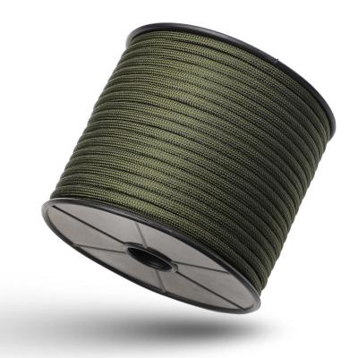 China Portable Multifunction 50m 12-Core Outdoor Survival Paracord Roll Camping Windproof Paracord Rope Spool for sale