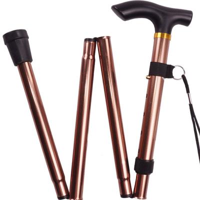 China PP Wholesale Outdoor Tourist Mountain Climbing Stick Folding Adjustable Walking Stick Cane for sale