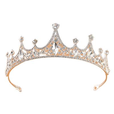 China Wholesale Newest Girl's Bride Crown Princess Little Girl Accessorized Rhinestone Crown Cute Comb Crown for sale