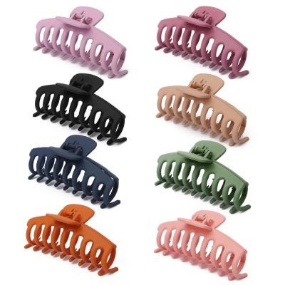 China Newest 2021 New Brides Crab Clip Hair Accessories Women Plastic Large Hair Claw Clip for sale