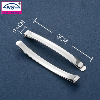 China Type K1 Popular environmental friendly 6MM nickel free white factory direct sales hair clip girl hair length 60MM wide accessories for sale