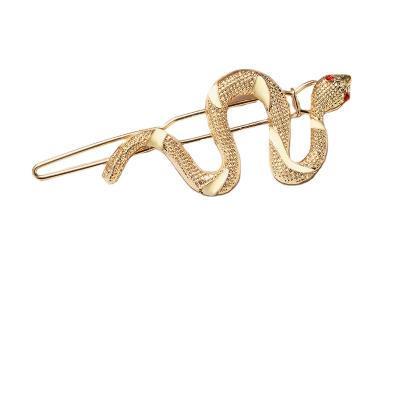 China European and American retro design snakelike hairpin fashion all-match simple fashion hair accessories retro one word clip Liu Hai clip for sale