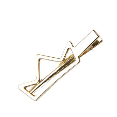 China Popular High Quality Hair Pin Barrette Wholesale Metal Heart Girls Hairpin DIY Alloy Platypus Hair Clip Rabbit Gold Crown Hair Clip for sale