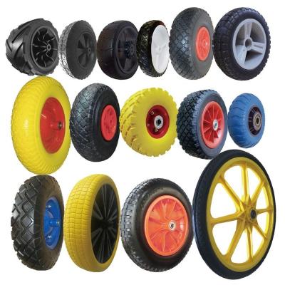 China 6 8 10 12 13 16 Inch Premium Special Folding Beach Cart 400-8 Wheels PU Foam Wheel For Wheelbarrow 100LB Wheels for sale