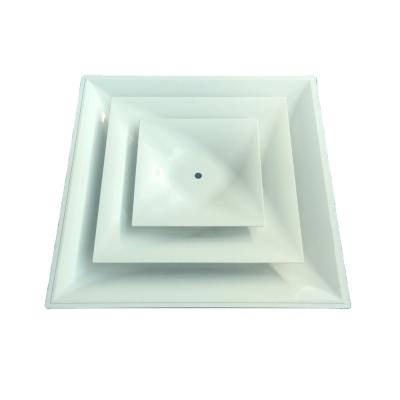 China Hot Sale Hotel Air Conditioning 4 Way Supply Ceiling Square Square Air Diffuser for sale