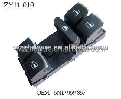 China OEM Quality Metal and ABS Window Power Switch 5ND959857 5K4959857 5K0959857 5K0867255A /Window Regulator Switch for sale