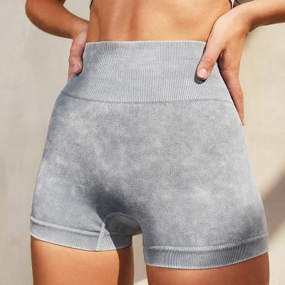 China Breathable Custom Women Activewear Shorts Sexy Seamless High Waisted Butt Lift Booty Gym Sports Crac! crack! current tie dye shorts yoga shorts for sale