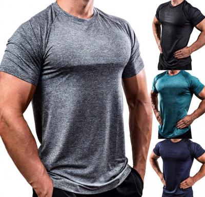 China QUICK DRY Custom Gym Activewear Compression Sportswear Men's Basic Fitness Sports T-shirts for sale