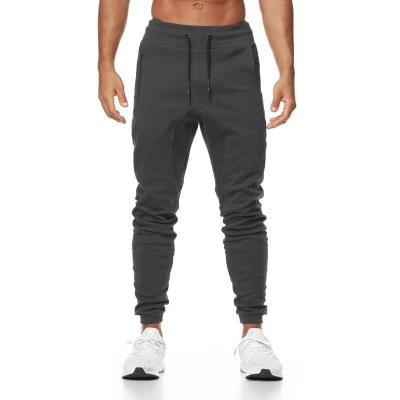 China Best Selling High Quality Anti-Wrinkle OEM Men Stacked Slim Fit Jogger Sport Activewear Sweatpants Men Refine Solid Trousers With Drawstring for sale