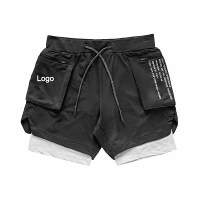 China Wholesale Custom New Design QUICK DRY Man Shorts Pants Sports Men 2 In 1 Double Joggers Causal Shorts With Pocket for sale