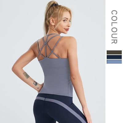 China 2022 Antibacterial High Quality Women Yoga Wear Gym Workout Tank Tops Custom Factory Price Bare Unitards Yoga Clothing One Piece for sale