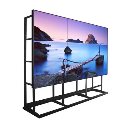 China Samsung 3x3 indoor videowall screen advertising displays controller lcd floor standing lcd video wall 46 inch 3.5mm bezel for sale