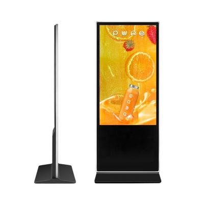 China Indoor 55 Inch Android LCD Indoor Floor Standing Digital Signage Display Kiosk For Advertising for sale