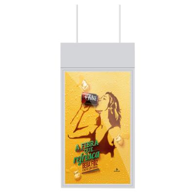 China Double Sided Digital Hanging Metal Cashier Signage Screens Window Ceiling Advertising New Shows For Retail / Restaurant for sale