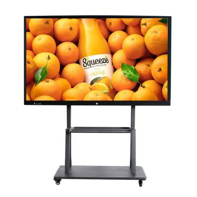 China 65 75 86 Inch Android Infrared Multi Touch Screen Smart Panel Aluminum Glass Panel Case+Tempered OEM ODM 55 Interactive Whiteboard School 4K Suppliers for sale