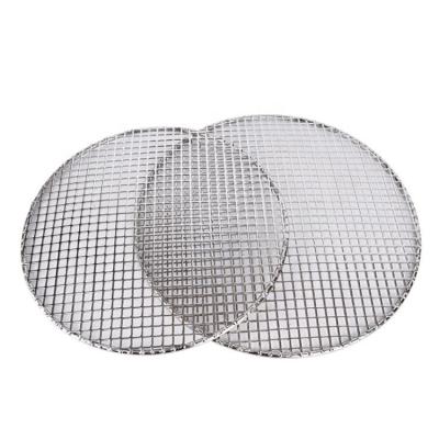 China New 20-32cm Various Sizes Easily Assembled Stainless Steel Barbecue Circular Welding Net for sale