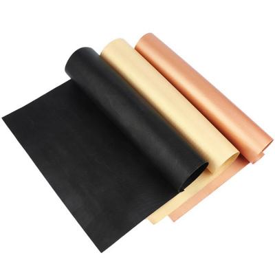 China Easily Cleaned 400*330*0.2mm Black High Temperature Resistant 42G Fiberglass Non-Stick Grill BBQ Grill Mat for sale