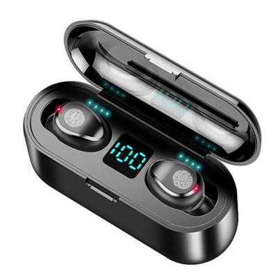 China Perfect Noise F9-34 Tws Wireless Earphones Power Banks Power LCD Show Earbuds Wireless Headphones Wireless Earphone Noise Canceling for sale