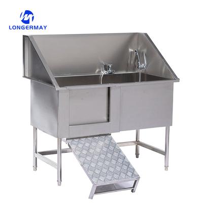 Chine Stainless steel pet bathtub dog washing station grooming bath à vendre