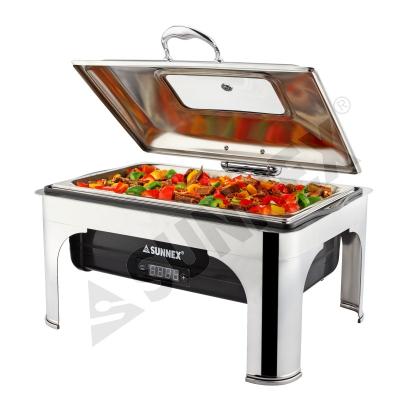 China Sunnex Restaurant Chafing Dish Electric Food Warmer for sale