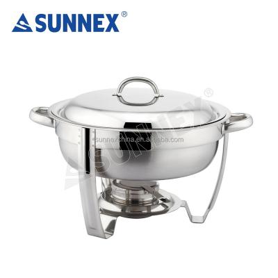 China Sunnex Modern Luxury Professional Round Chafing Dish Set Buffet Beetle, Chafing Dish Catering for sale