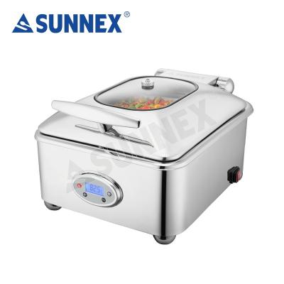 China Durable Sunnex Smart Hotel Buffet with Temperature Control Hot Food Warmer for sale