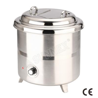 China Sunnex Food Warmer Pot Hotel Supply Buffet Banquet Restaurant Stainless Steel Soup 10ltr Popular Friction Electric Kettle for sale