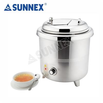 China Popular High Quality Commercial Wet Heat 10ltr Stainless Steel Electric Soup Warmer SUNNEX Soup Warmer for sale