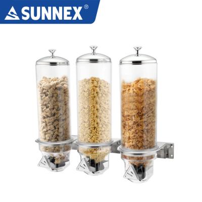 China SUNNEX 3 Wall Mounted Economy 4ltr X Cereal Dispenser Wall Mounted for sale