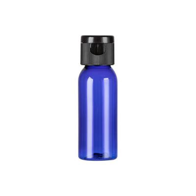 China 1 oz Natural HDPE Cylinder Round Bottle 24-410 Neck Finish, Round Base for sale