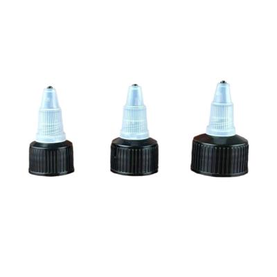 China 24/410 Natural Twist Top Caps Black Bottle Dispensing Caps Squeeze Bottle Replacement Twist Caps for Squeeze Bottles, Replacement Caps, Cosmetics Bottles, Crafts Bottles for sale