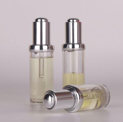 China 20/30ml electroplating press dropper bottle, cosmetic essence dropper bottle for sale