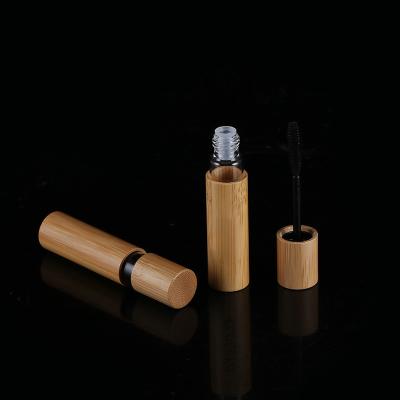 China 10ml empty bamboo mascara tube, mascara brush, bamboo growth liquid bottle for sale