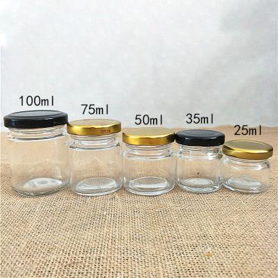 China 15ml 25ml 35ml 50ml 75ml100ml jam jar, honey sealed packaging jar, transparent bird's nest bottle for sale