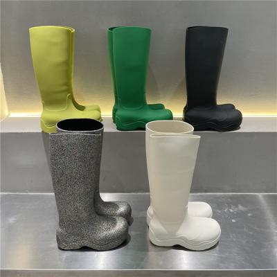 China TX Deodorization Autumn And Winter Jelly Color Rain Boots New Long Rain Boots for sale