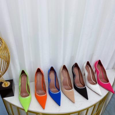 China CUSHIONING New TX High Heel Pointed Sandals With Colorful High Heels for sale