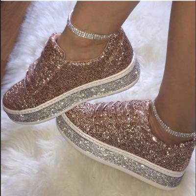 China CUSHIONING TX Flat New Style Crystal Plus Size Women Freeze Shoes for sale