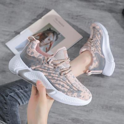 China CUSHIONING New Spring Casual Flat Breathable Fly Woven Sneakers TX And ​​Summer Sports Shoes Women's Shoes Student Shoes for sale