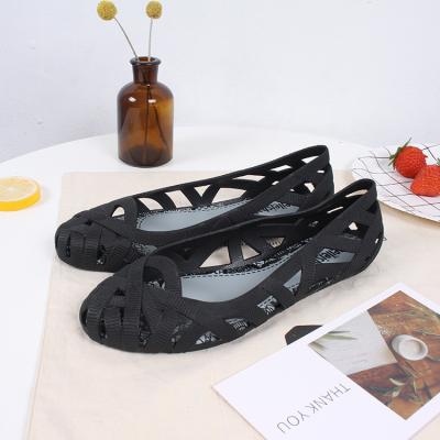 China Fashion Trend TX0715-11 Good Quality Jelly Sandals Popular Sandal Femm Design Black Slip On Sandale Feme 2021 for sale