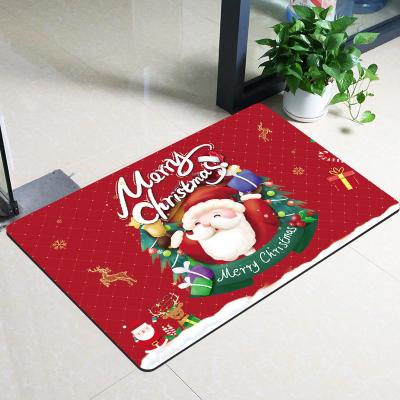 China TX Washable Christmas 3D Printed Carpet Mat Bed Mat for sale