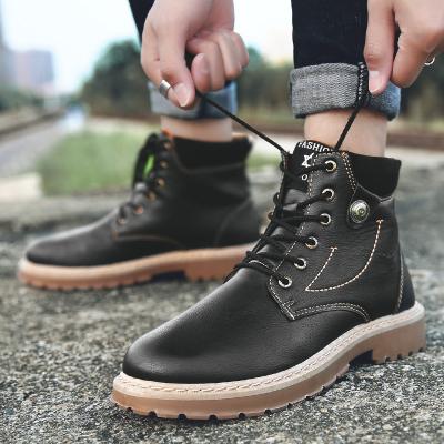 China Other European TX wholesale price high top leather boots man shoe fashion sports for sale