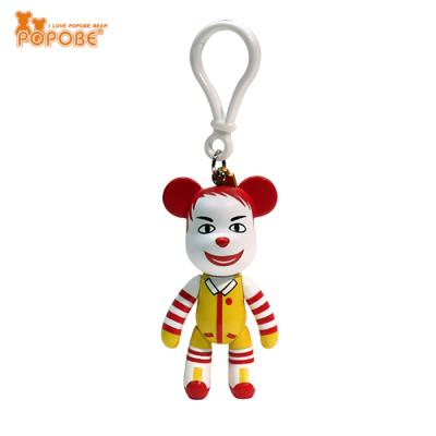 China Accessories POPOBE 3 Inches Hot Popular Custom Made Attractive Cartoon Character Doll Bear Main Sales Chain for sale