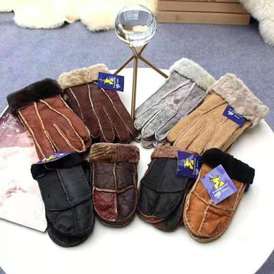 China Fingerless Soft Leather Gloves for sale